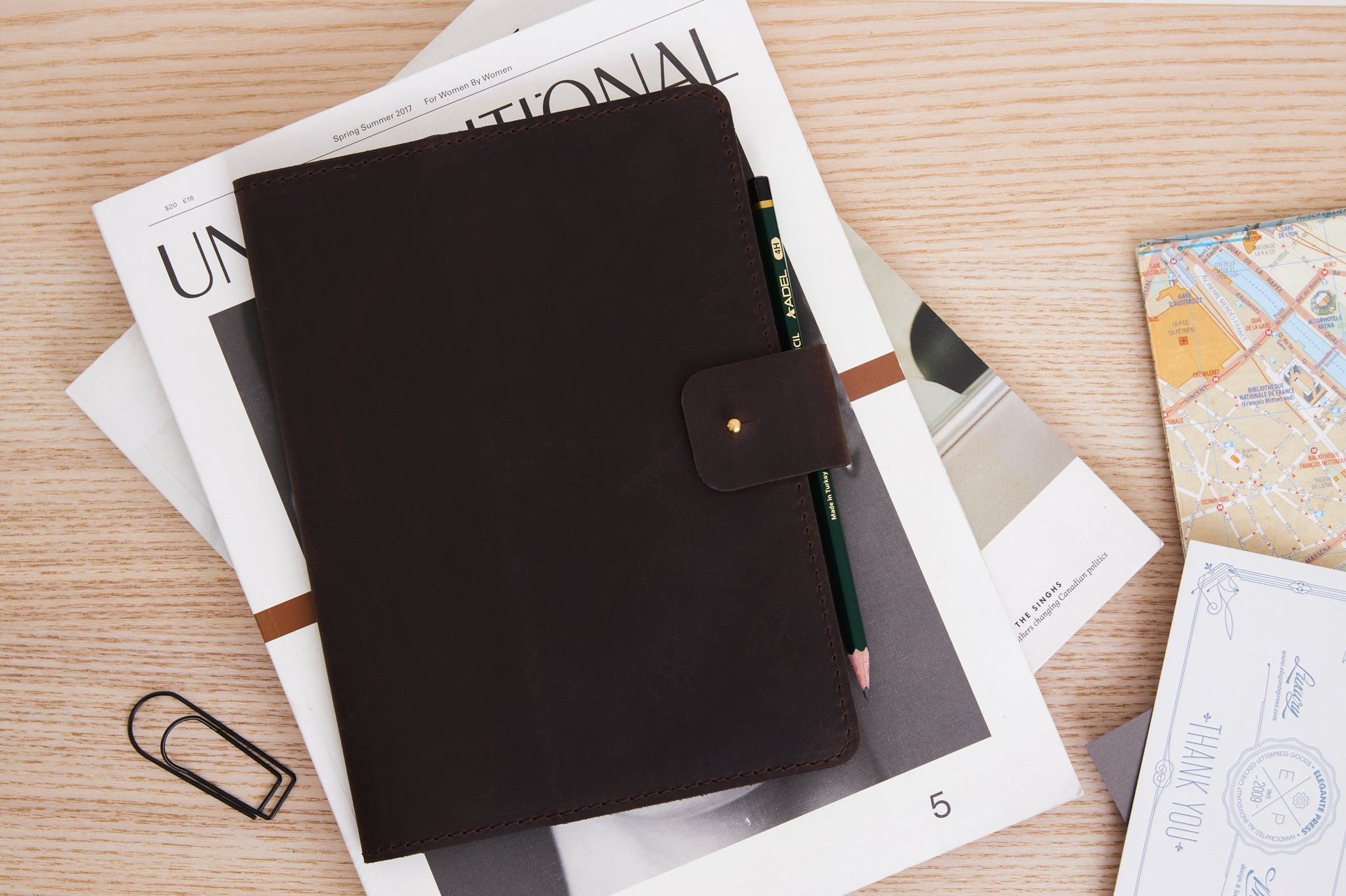a5 lether notebook cover