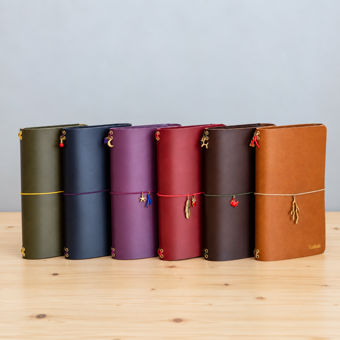Trifold Leather Journal CARRY ALL/ Olive Green