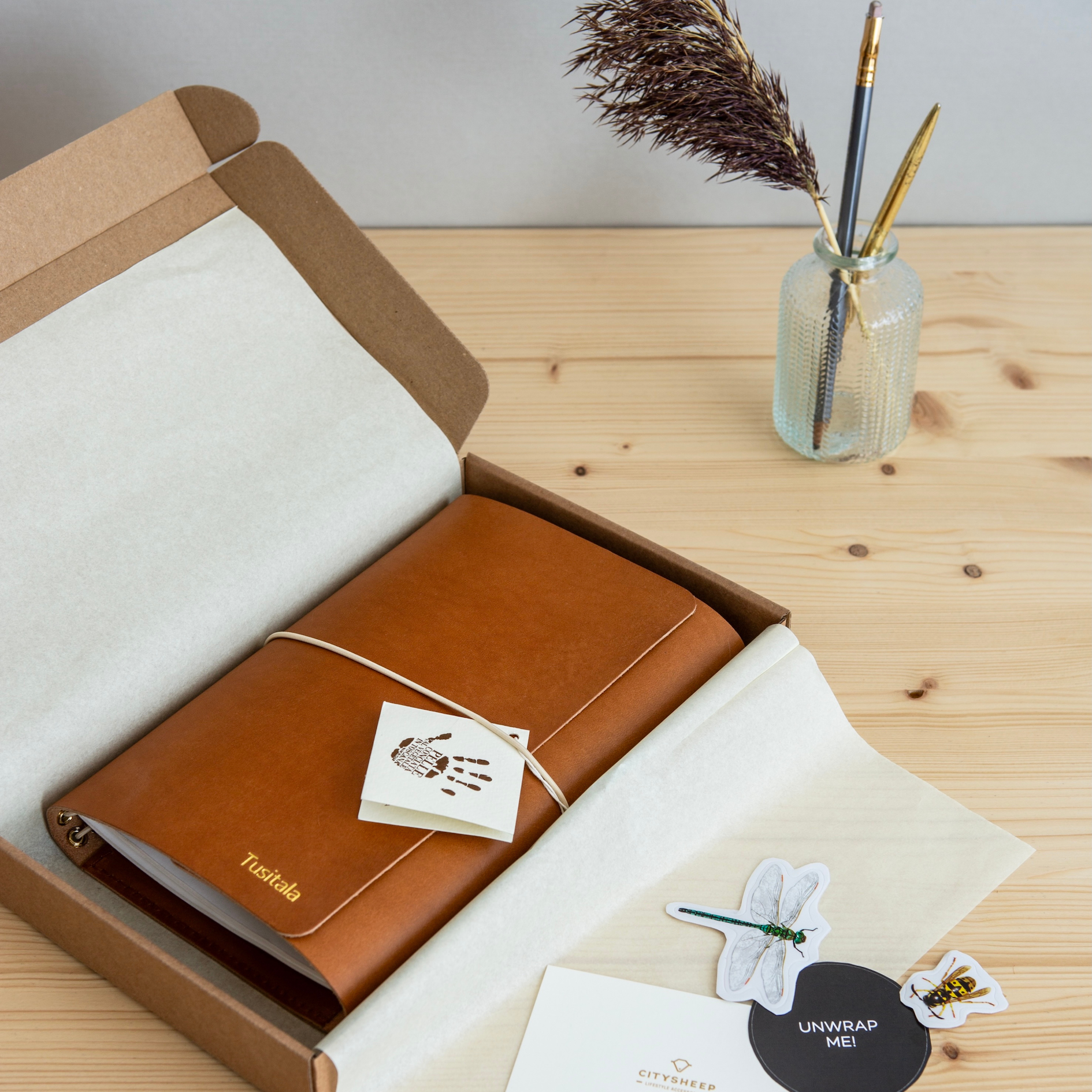 Odinė užrašinė CARRY ALL/ Šviesiai ruda