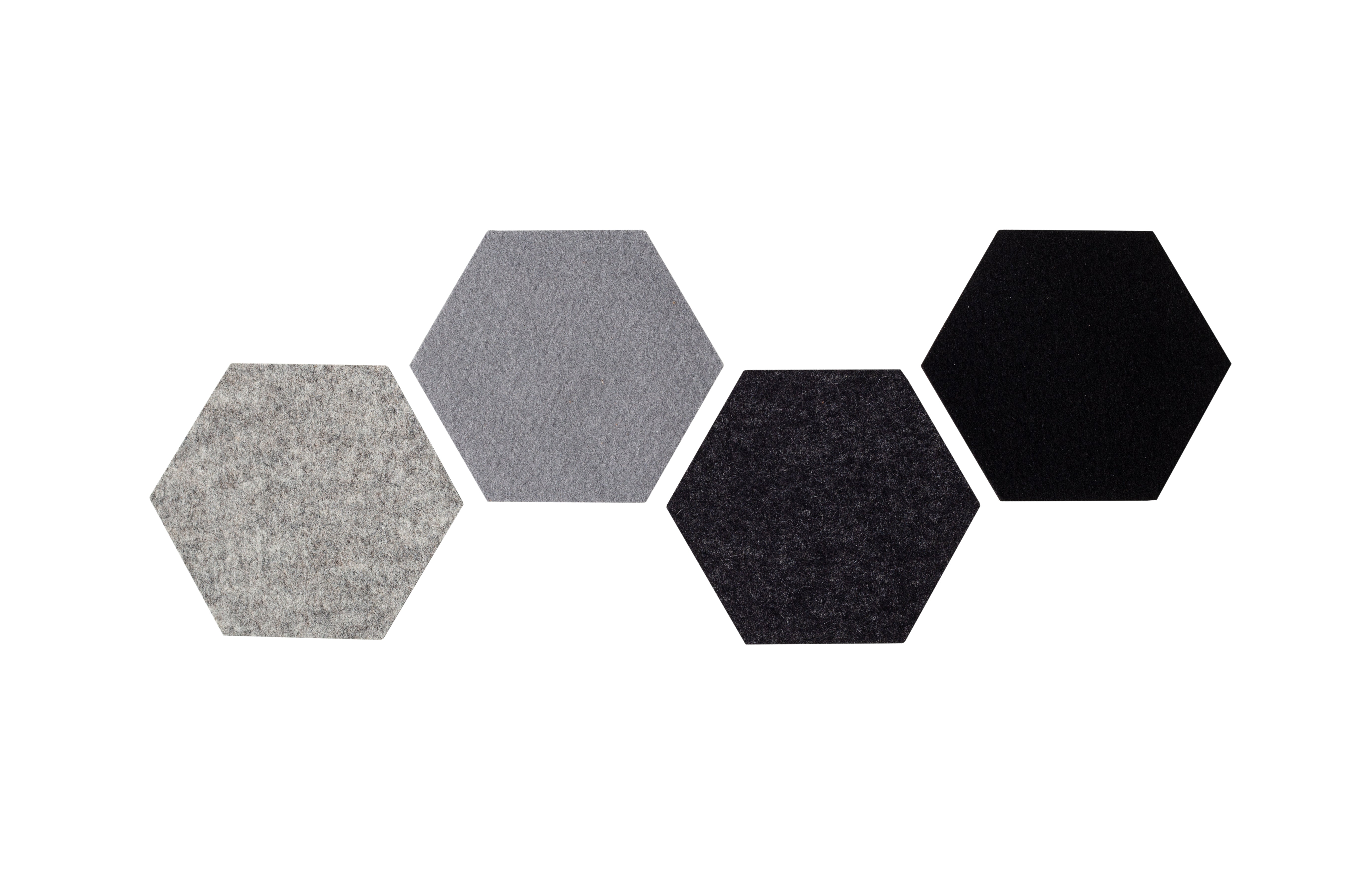 Natural wool felt coasters (set of 4 coasters)