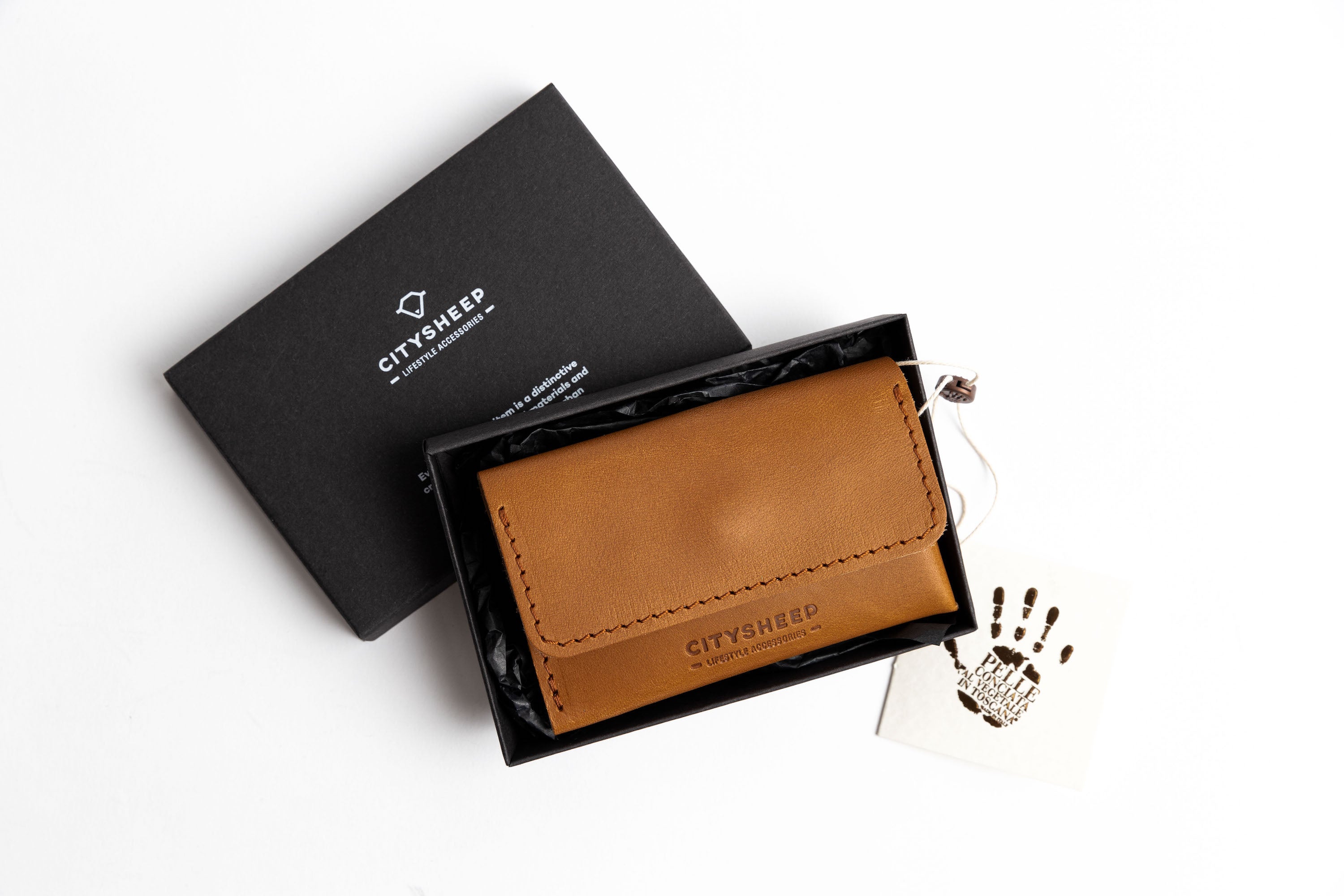 Italian Vegetable Tanned Leather Mini Wallet