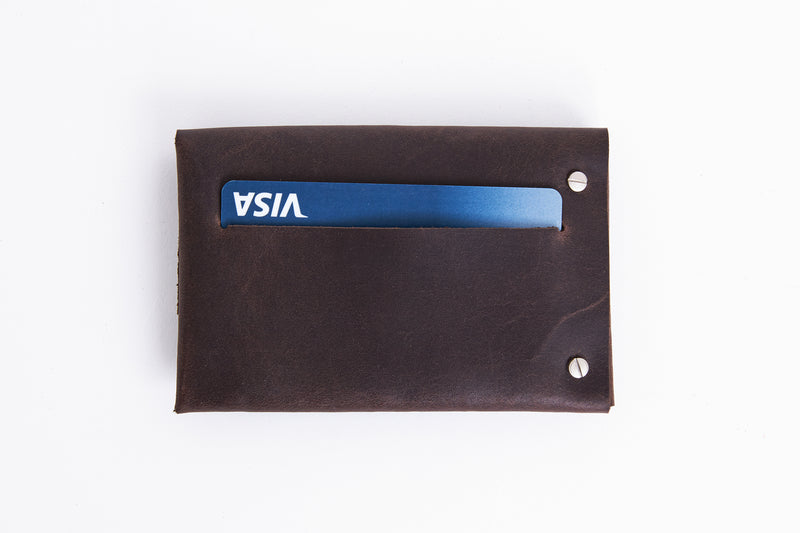 Minimalist seamless wallet/ OAK BROWN