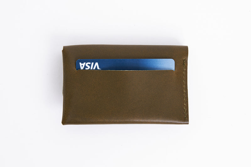 Minimalist wallet/ Olive green