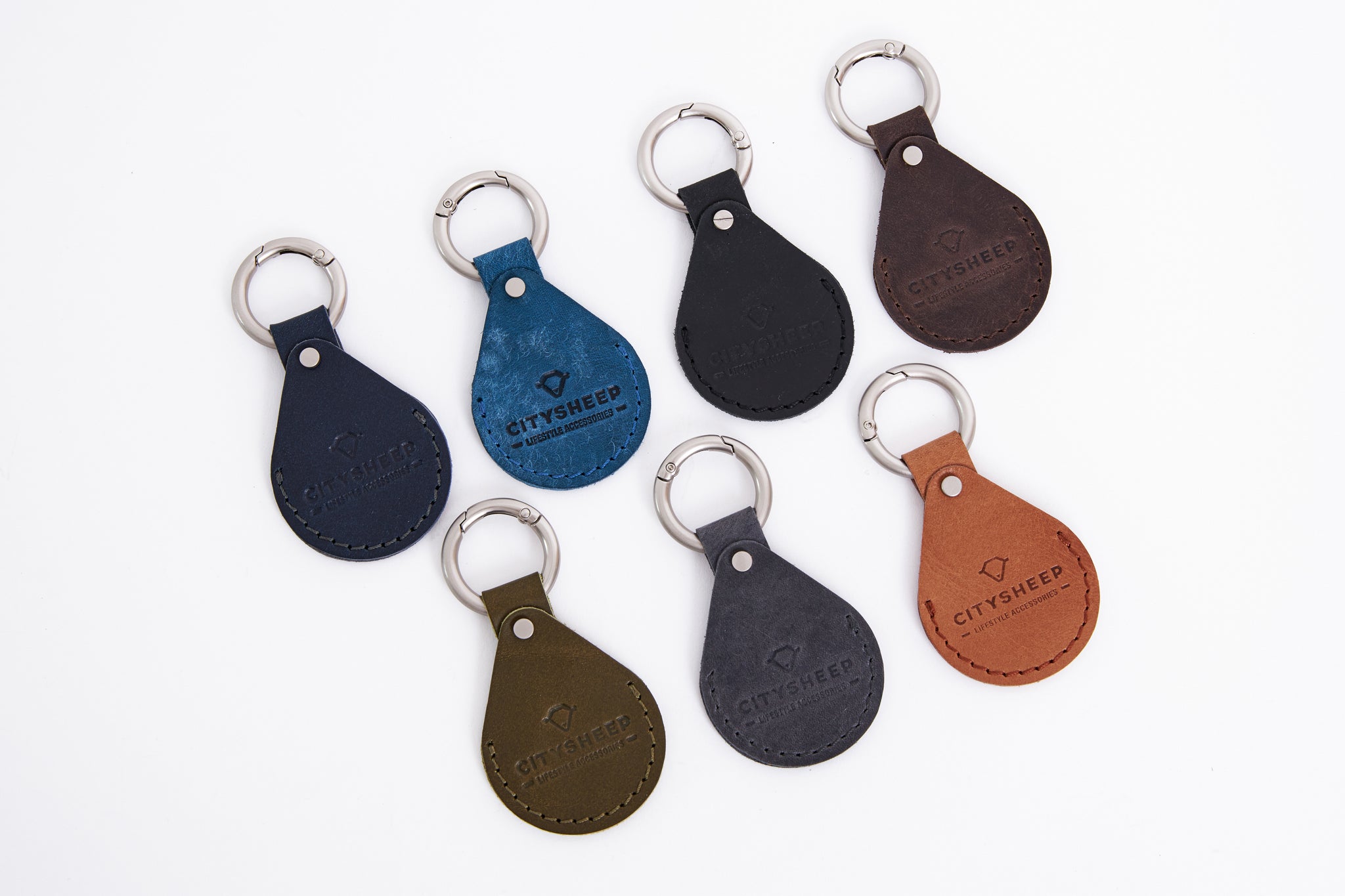 Handcrafted AirTag keyring