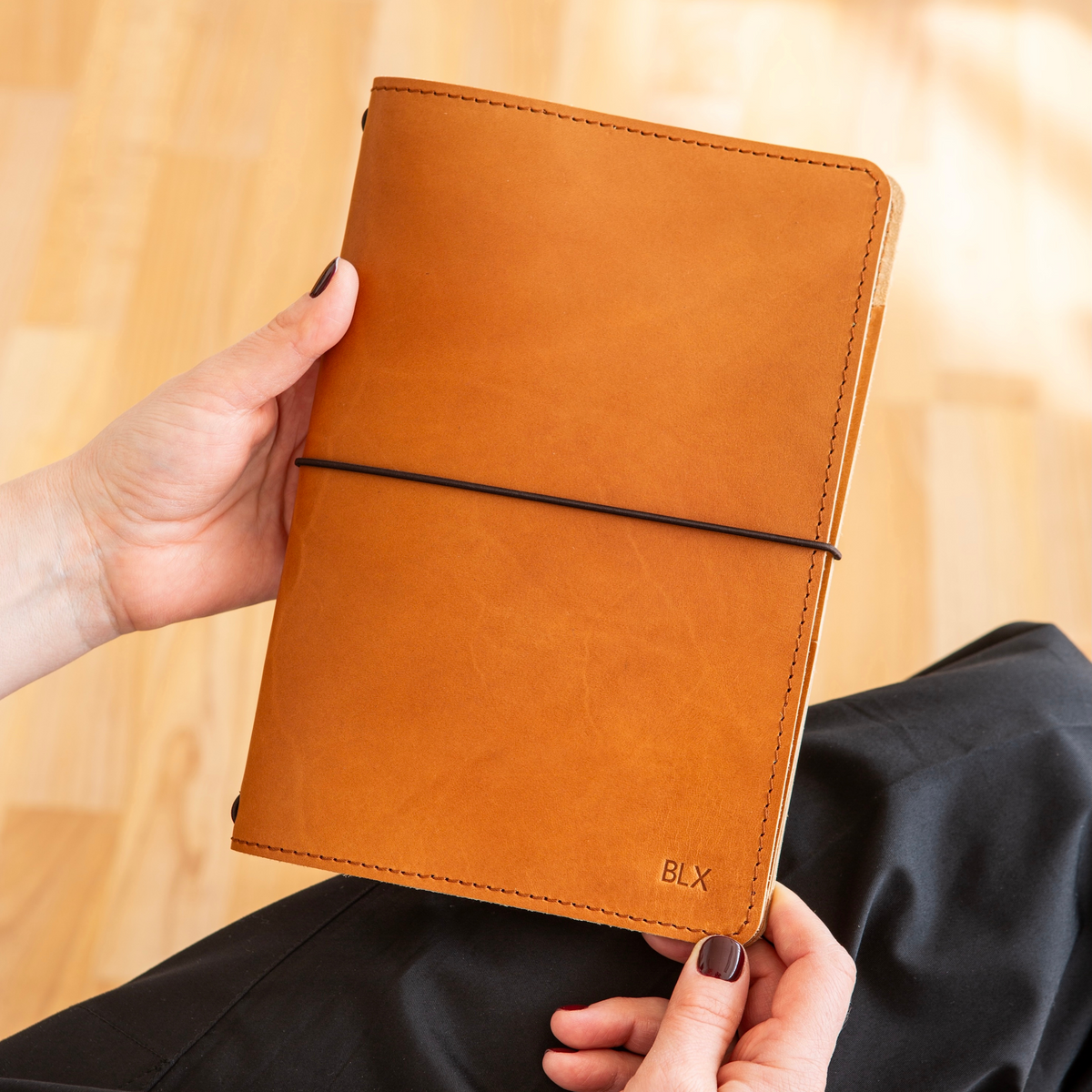 Leather Journal with Pockets – Handcrafted Italian Leather