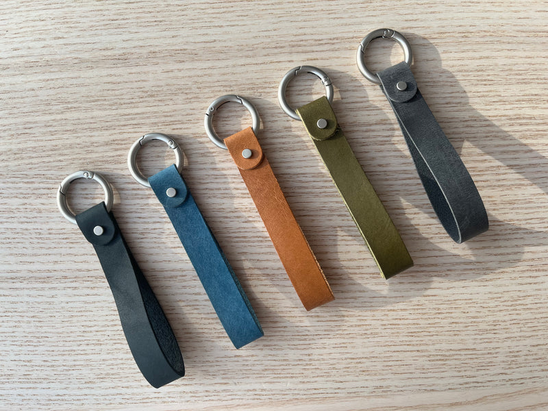 Leather keychain