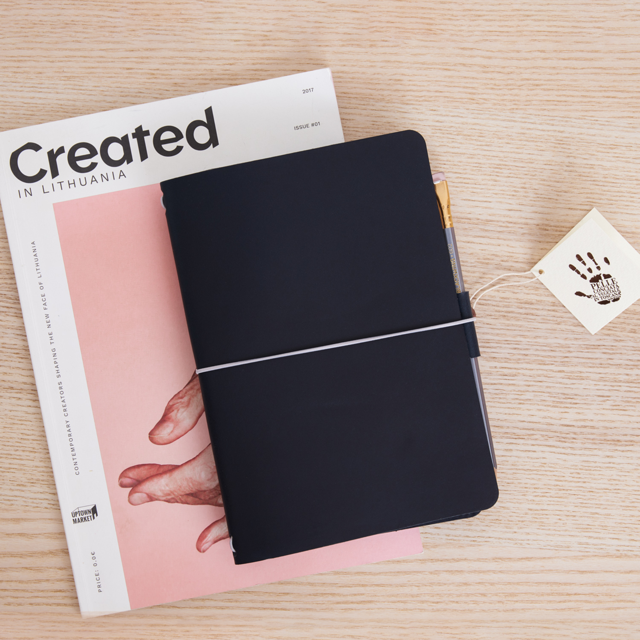 Leather Travel Journal SLIM FIT / Deep Blue