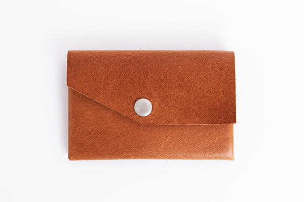 Minimalist seamless wallet/ Tanned