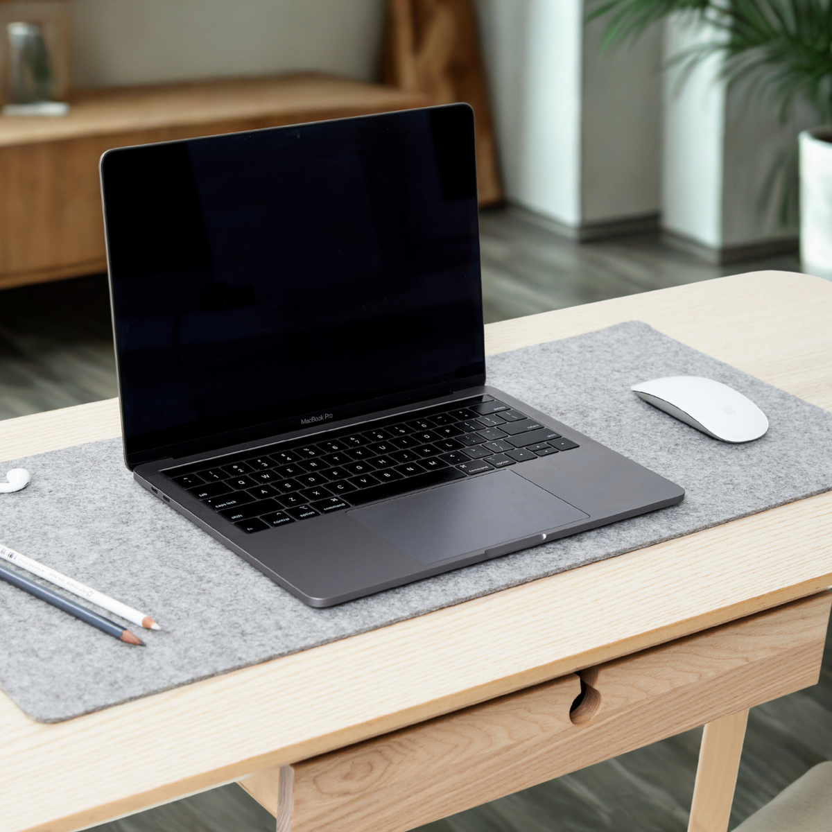 Grovemade Felt Merino Wool Felt Desk Pad Luxurious Wool Felt Desk