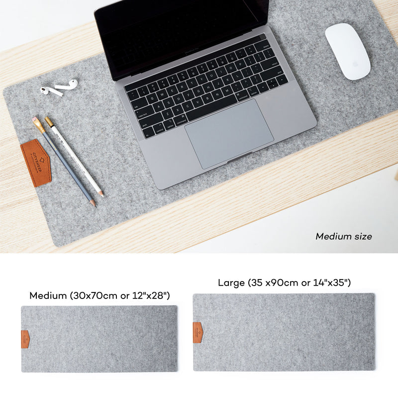 Felt Desk Pad / Light Grey