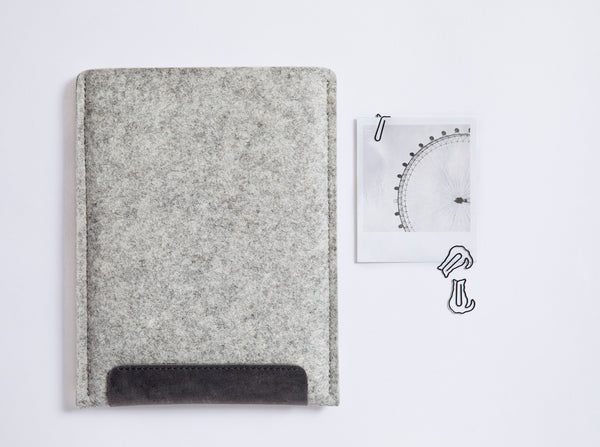 Felt iPad Sleeve - Étui pour iPad en feutre de laine mérinos