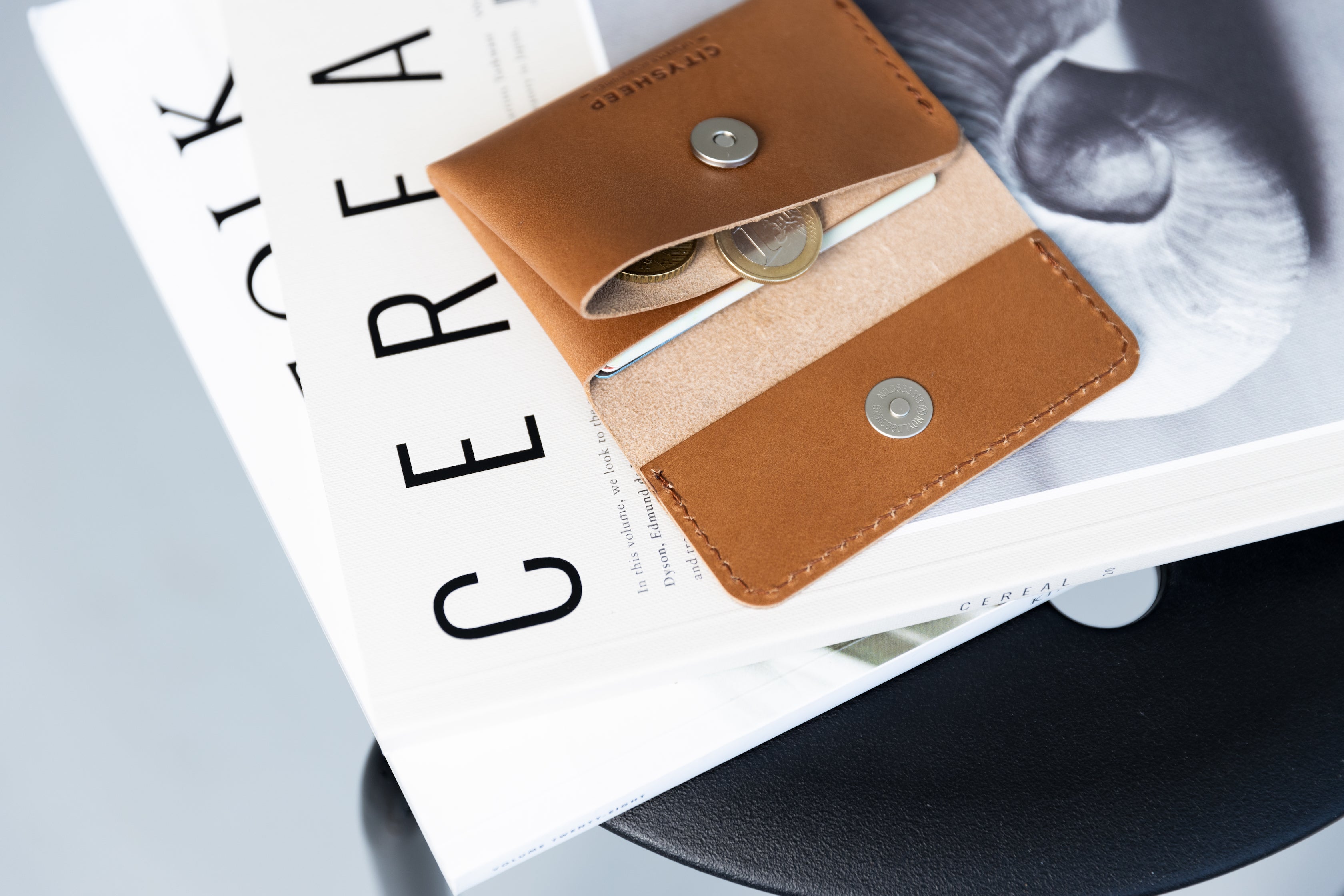 Luxury Small Leather Wallet, made from Italian Veg Tanned leather